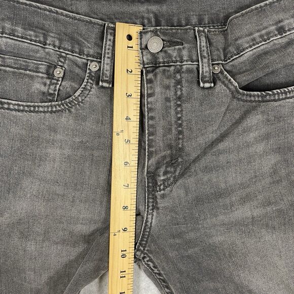 Levis 511 Jeans Mens (30x30)Black Slim Fit Low Rise Dark Wash Denim Stretch - Picture 9 of 16